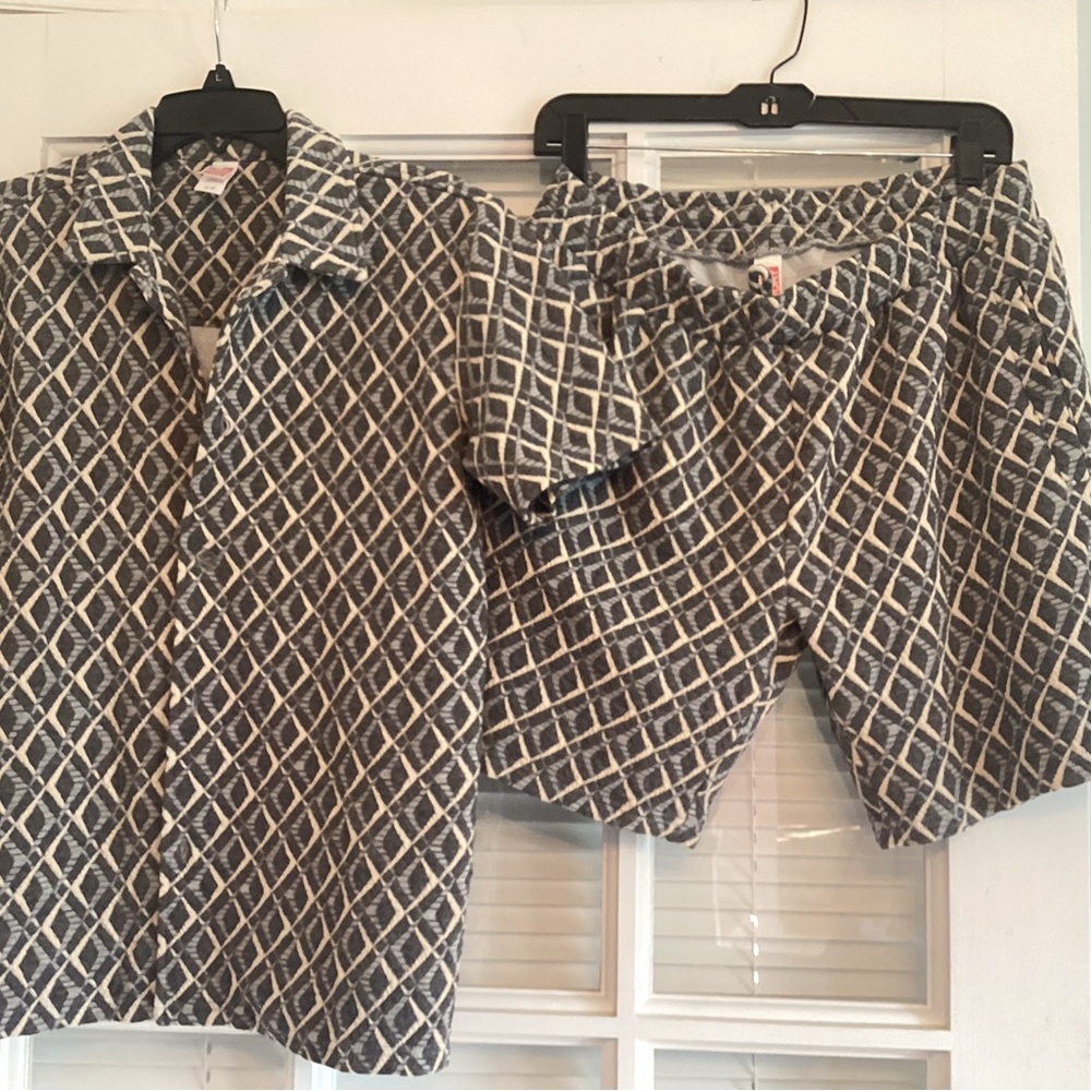 Men's Gray Patterned Hybrid Shorts